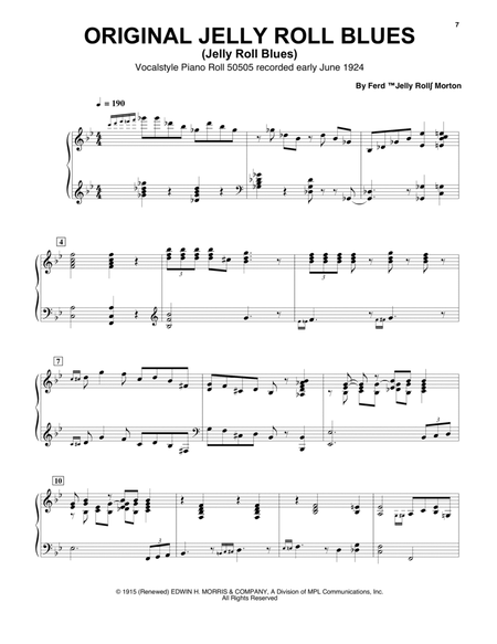 Jelly Roll Blues by Jelly Roll Morton Piano - Digital Sheet Music