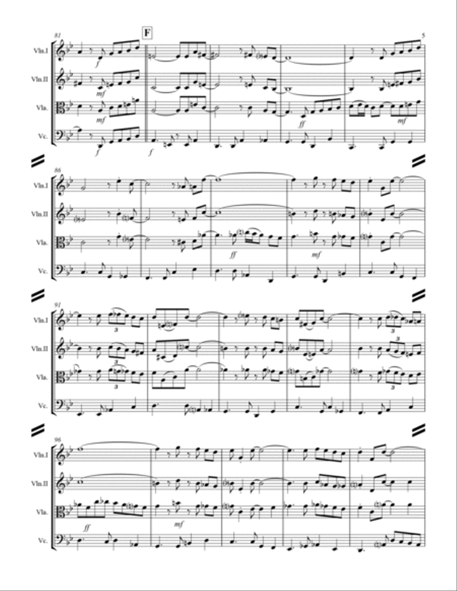 The Shadow Of Your Smile String Quartet scores gallery preview page 6