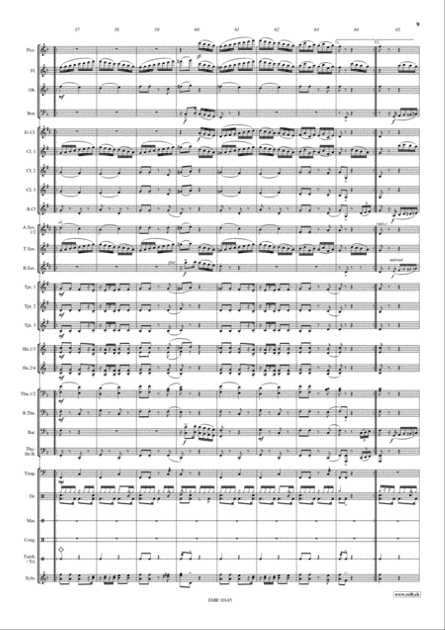 Samba..alla Turca Samba..alla Turca Concert Band scores gallery preview page 10