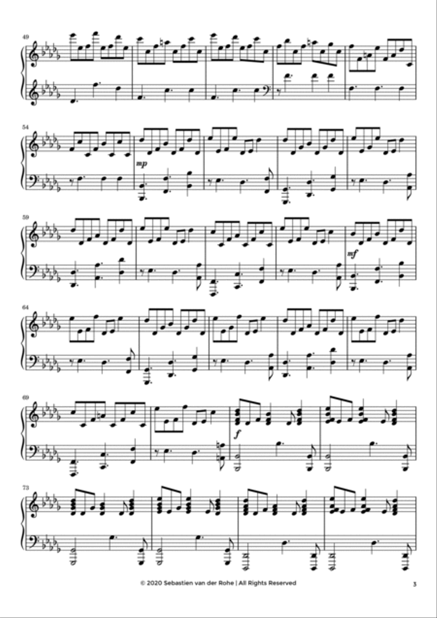 Patience (Courage - Part I) Piano Solo scores gallery preview page 3