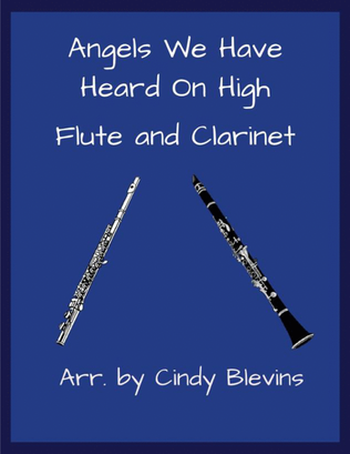 Book cover for Angels We Have Heard On High, for Flute and Clarinet