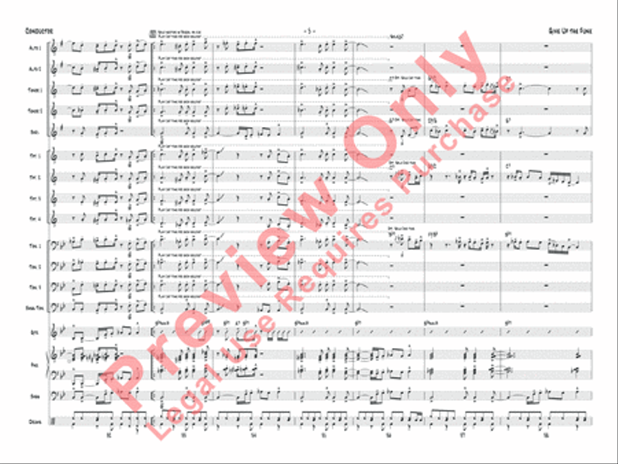 Give Up the Funk Jazz Ensemble scores gallery preview page 8