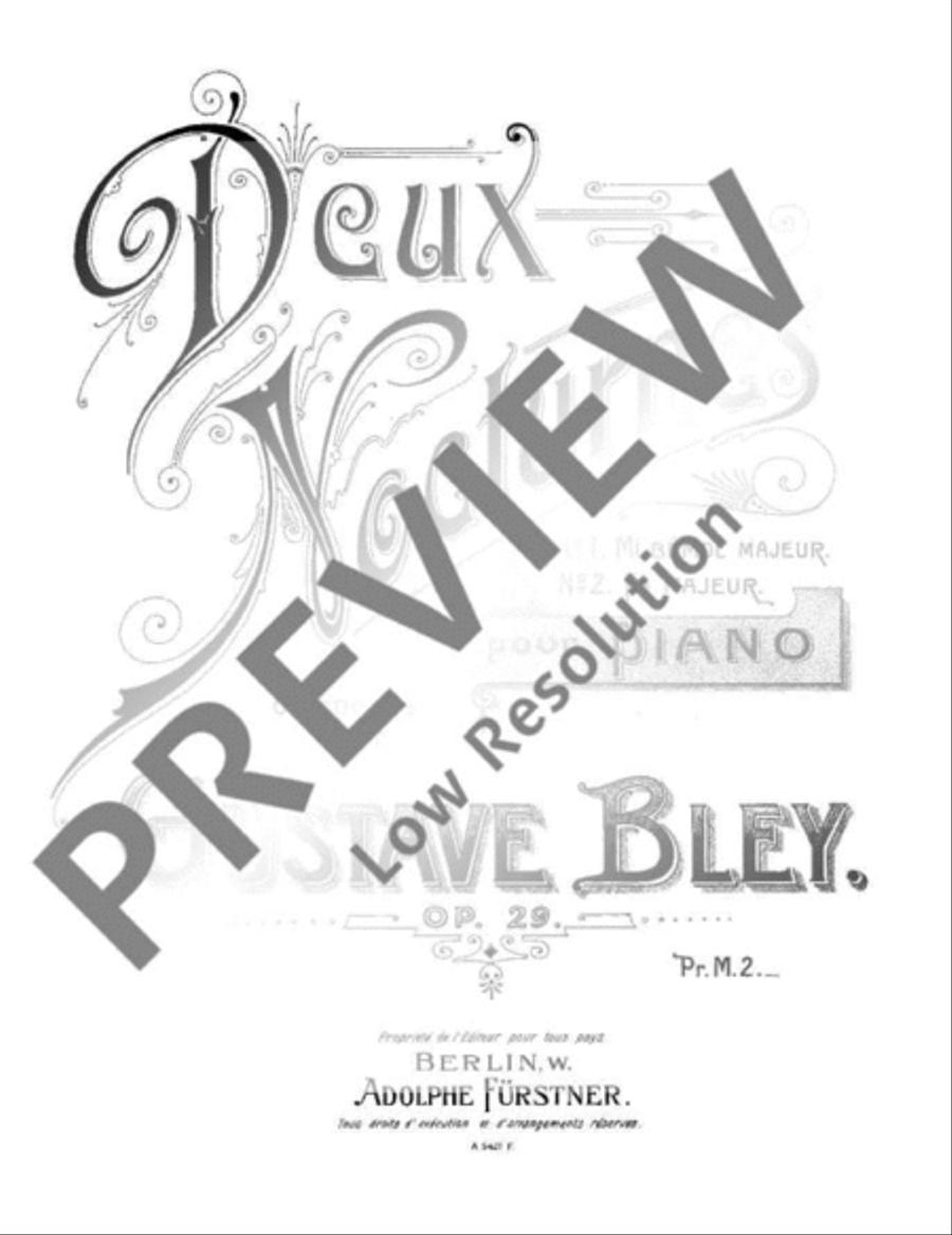 Deux Nocturnes Deux Nocturnes Piano Solo scores gallery preview page 2