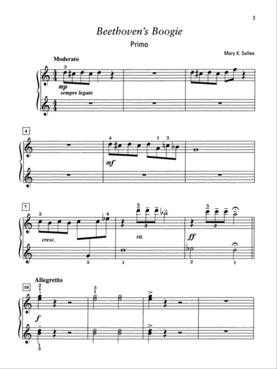 Beethoven's Boogie Small Ensemble scores gallery preview page 3