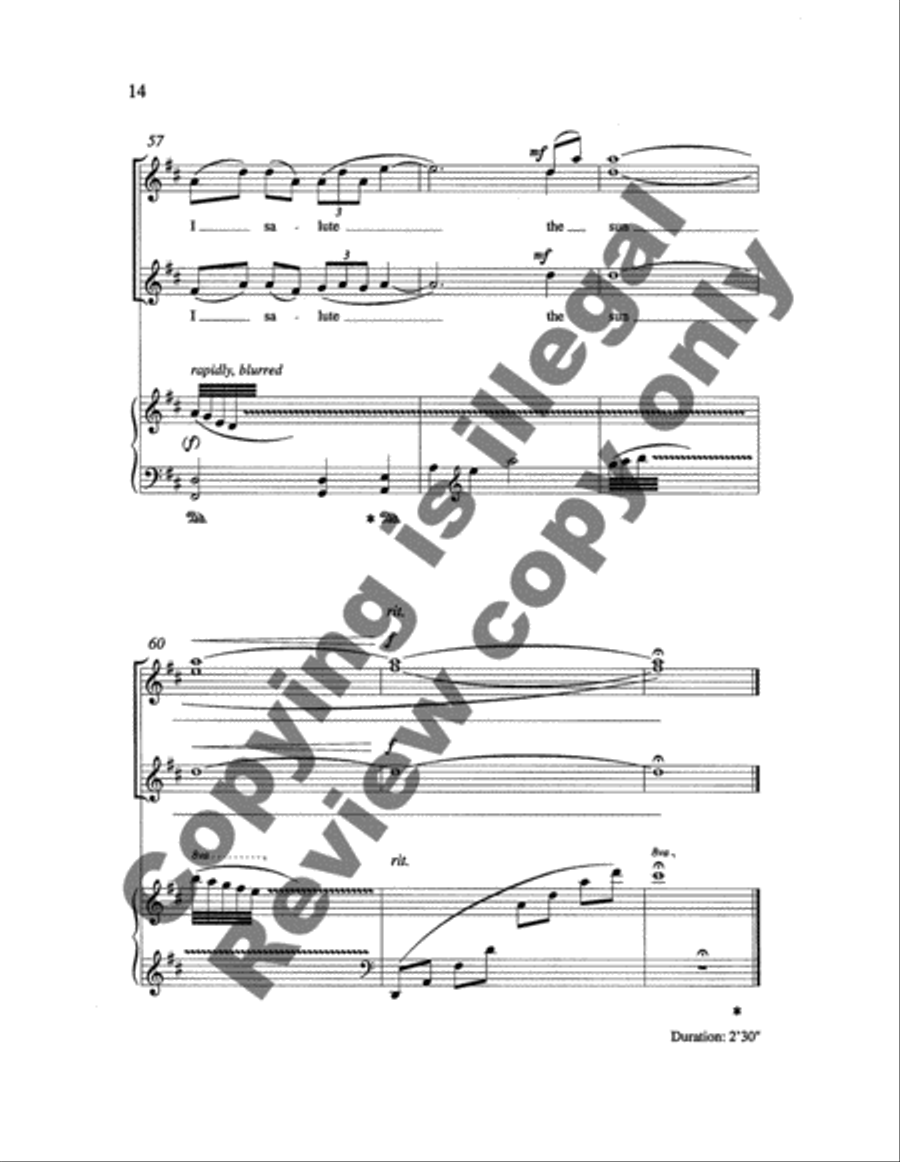 Mornings Innocent (Choral Score) SSAA scores gallery preview page 7