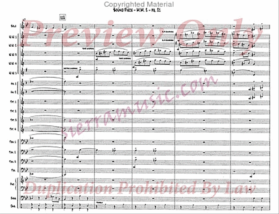 Sound Piece For Jazz Orchestra Big Band scores gallery preview page 22
