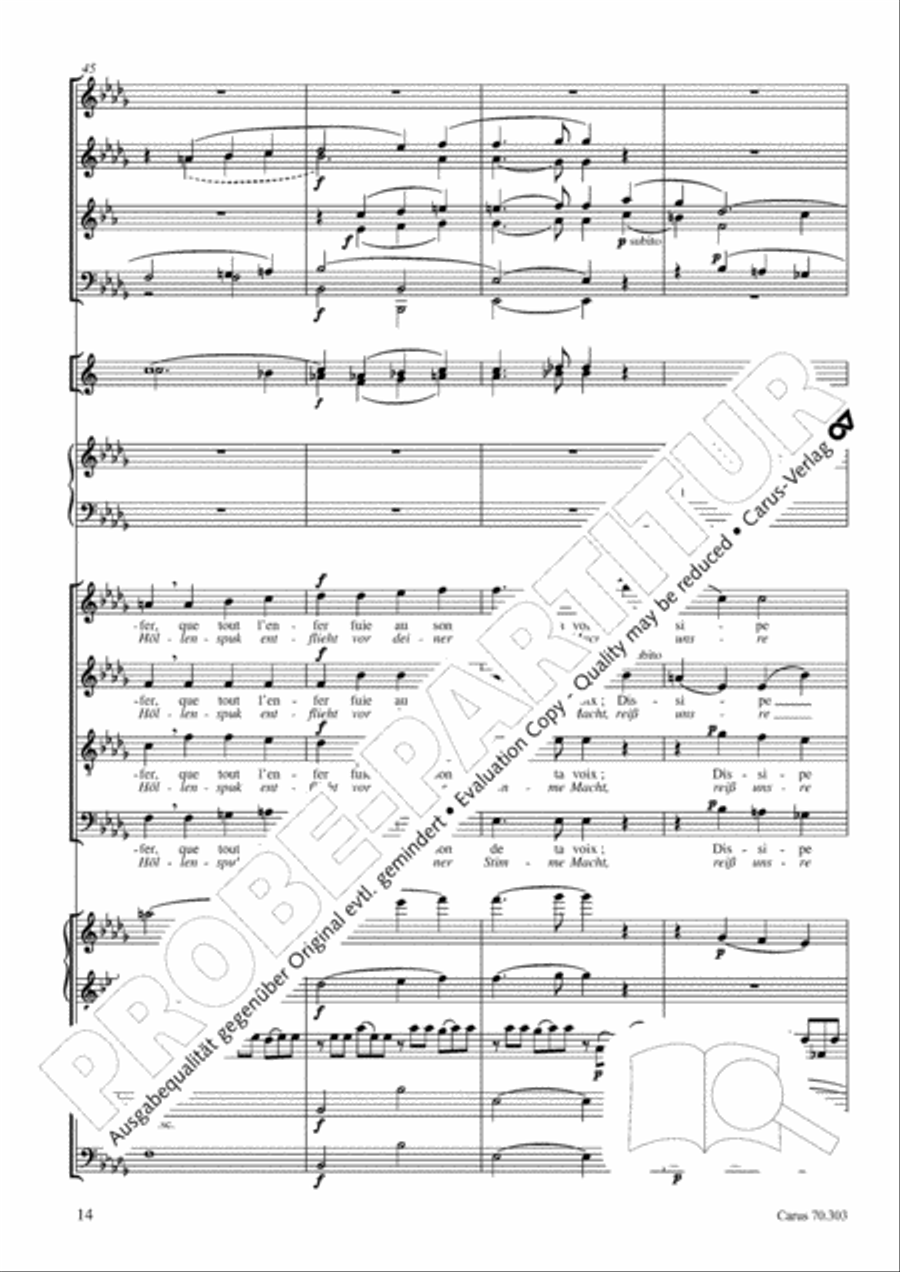 Cantique de Jean Racine (Lobgesang des Jean Racine) 4-Part scores gallery preview page 15
