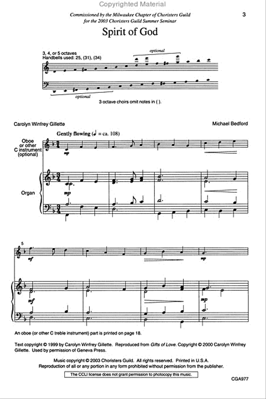 Spirit of God Spirit of God Choir scores gallery preview page 2