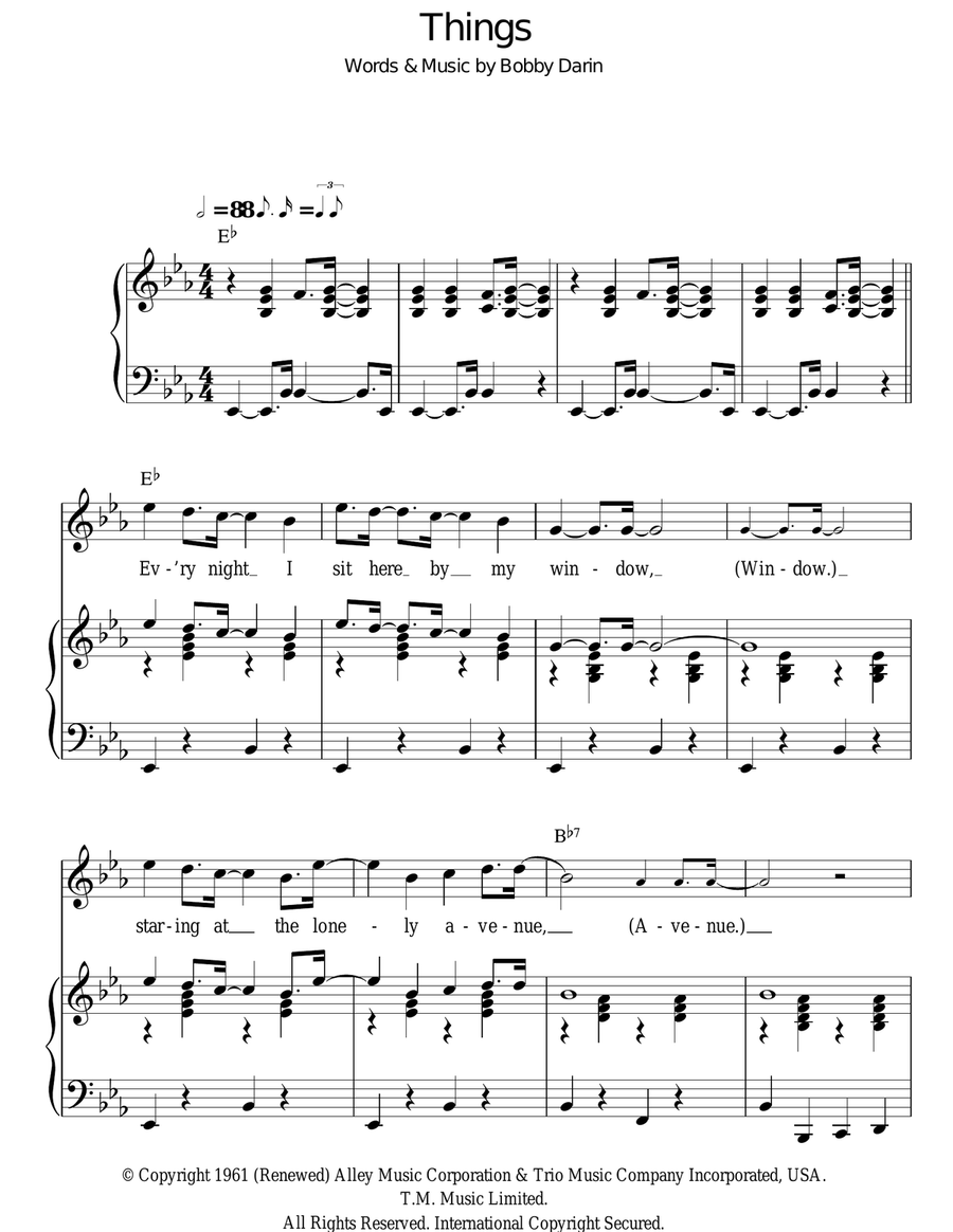 Things Guitar scores gallery preview page 1