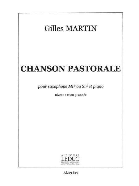 Chanson Pastorale (saxophone-alto & Piano)