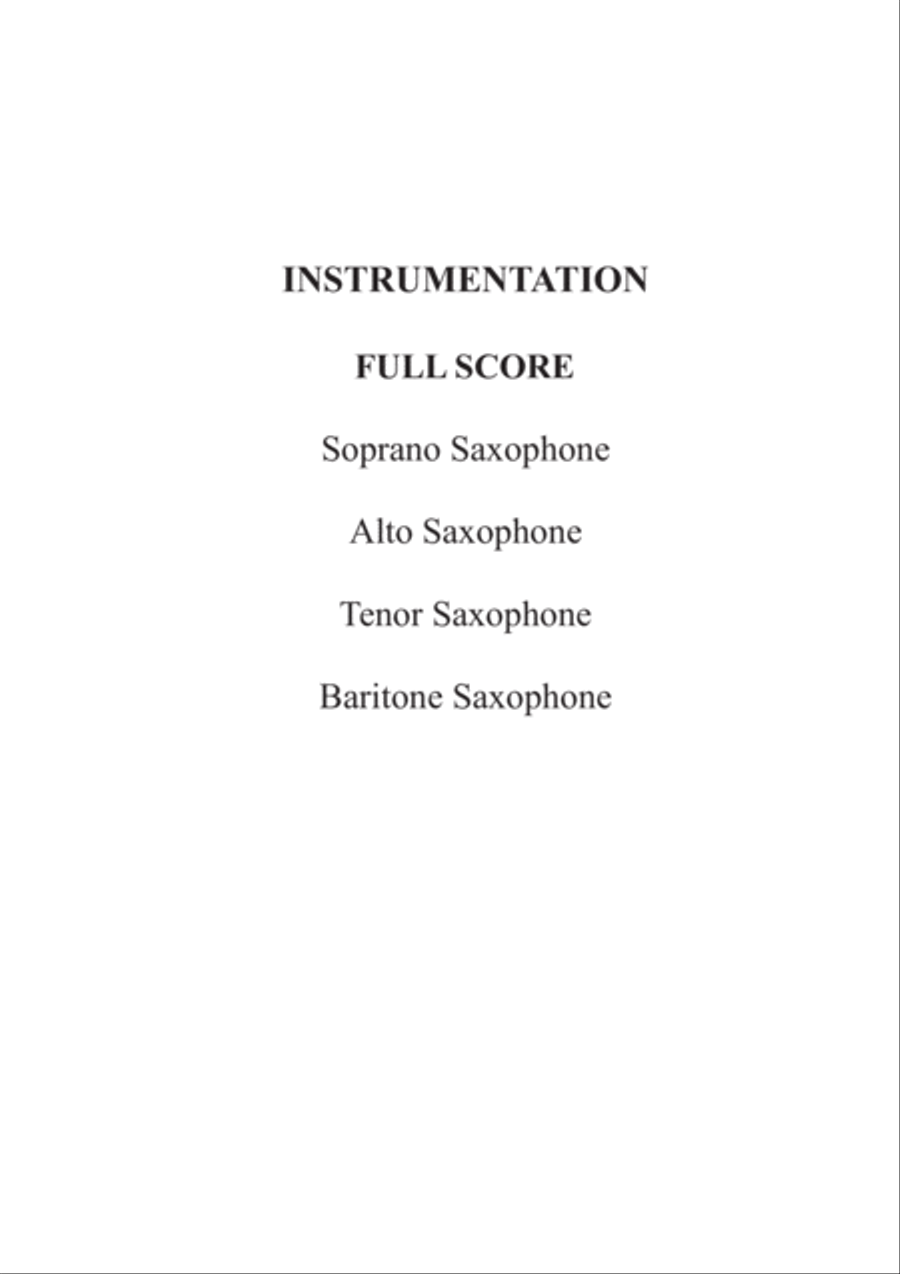 Hungarian Dance No.5 for Saxophone Quartet Saxophone Quartet scores gallery preview page 2