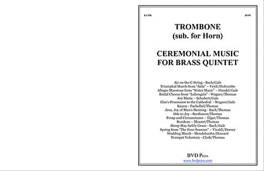 Ceremonial Music for Brass Quintet Brass Quintet scores gallery preview page 1