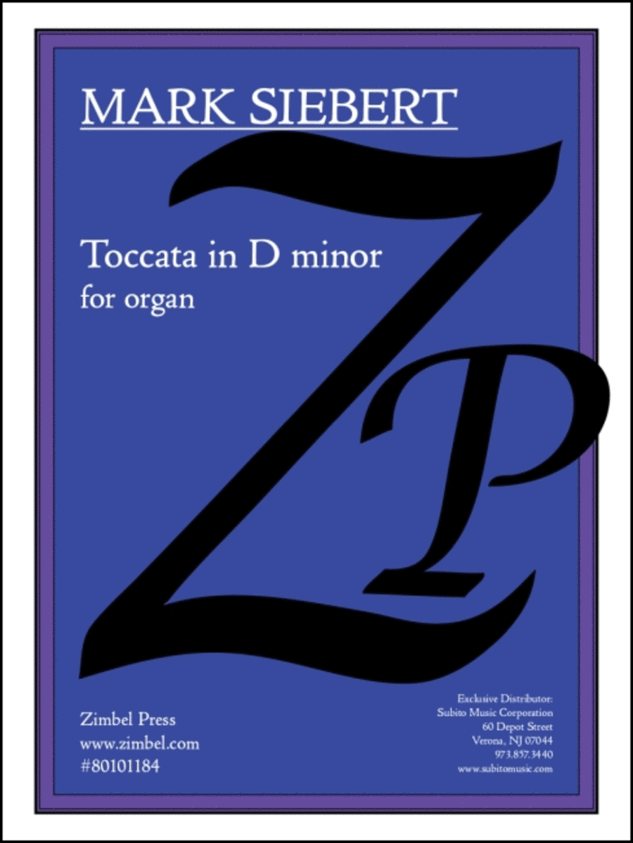 Toccata in D minor Organ scores gallery preview page 1