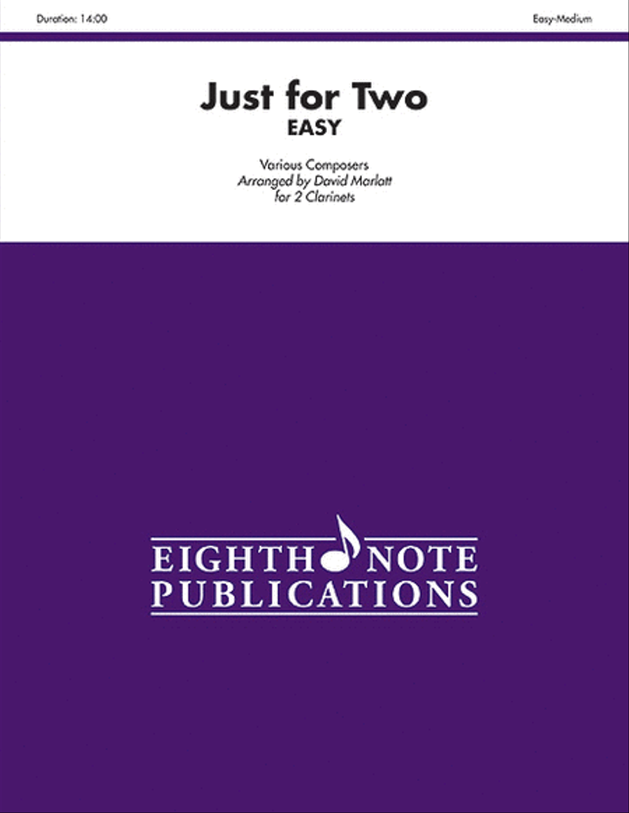 Just for Two Easy Clarinet Duet scores gallery preview page 1