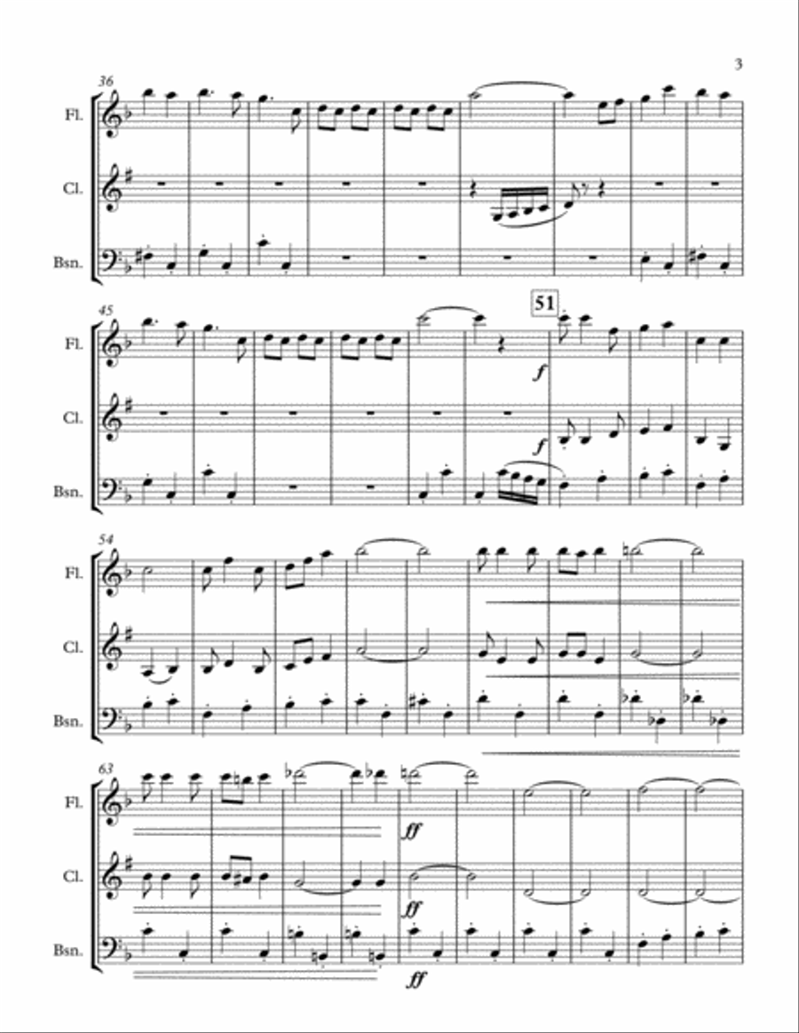 I Cain't Say No I Cain't Say No Woodwind Trio scores gallery preview page 3