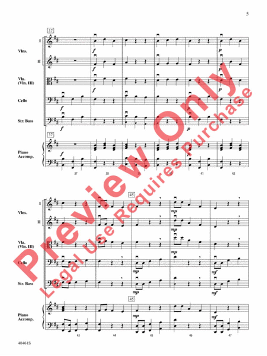 Chins and Pins Chins and Pins String Orchestra scores gallery preview page 6