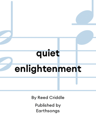 Book cover for quiet enlightenment