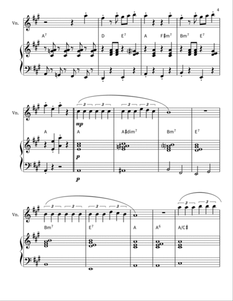 Volare Violin Solo scores gallery preview page 4