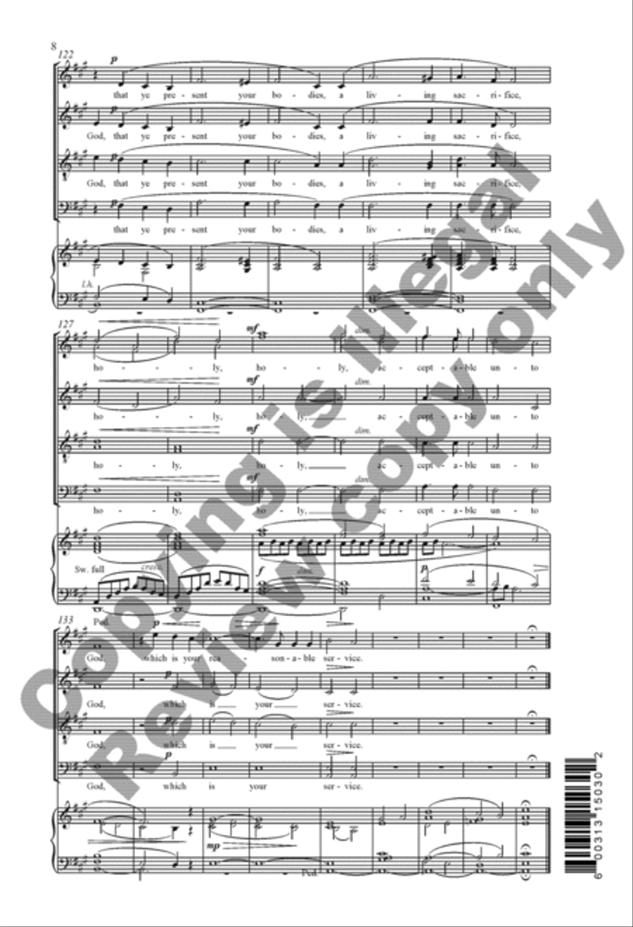 Greater Love Hath No Man (Choral Score) 4-Part scores gallery preview page 9