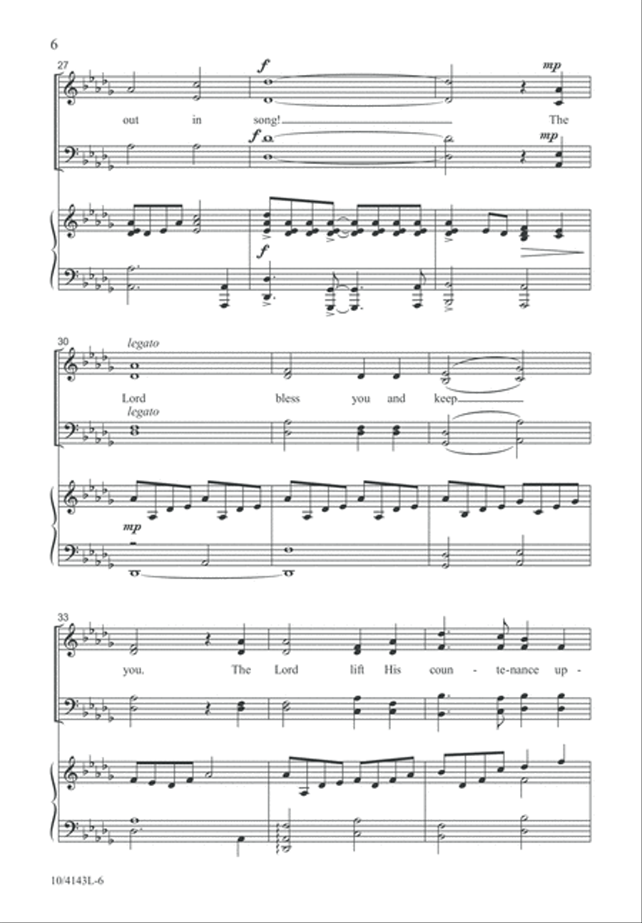 Go Out in Song! 4-Part scores gallery preview page 7