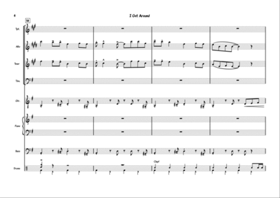 I Get Around Jazz Ensemble scores gallery preview page 4