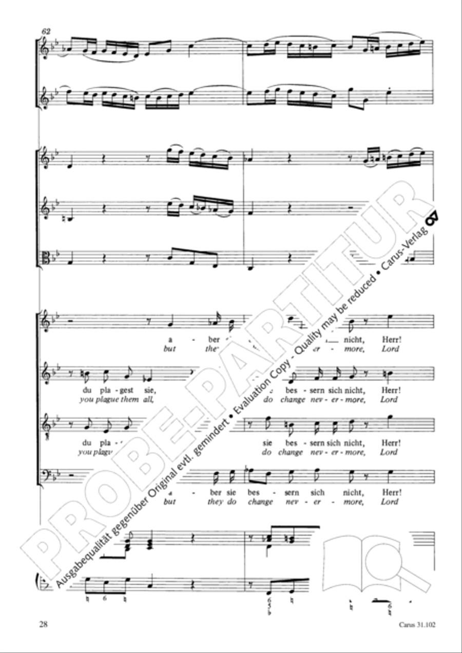 Lord God, your eyes are seeing truth in trusting (Herr, deine Augen sehen nach dem Glauben) ATB scores gallery preview page 29