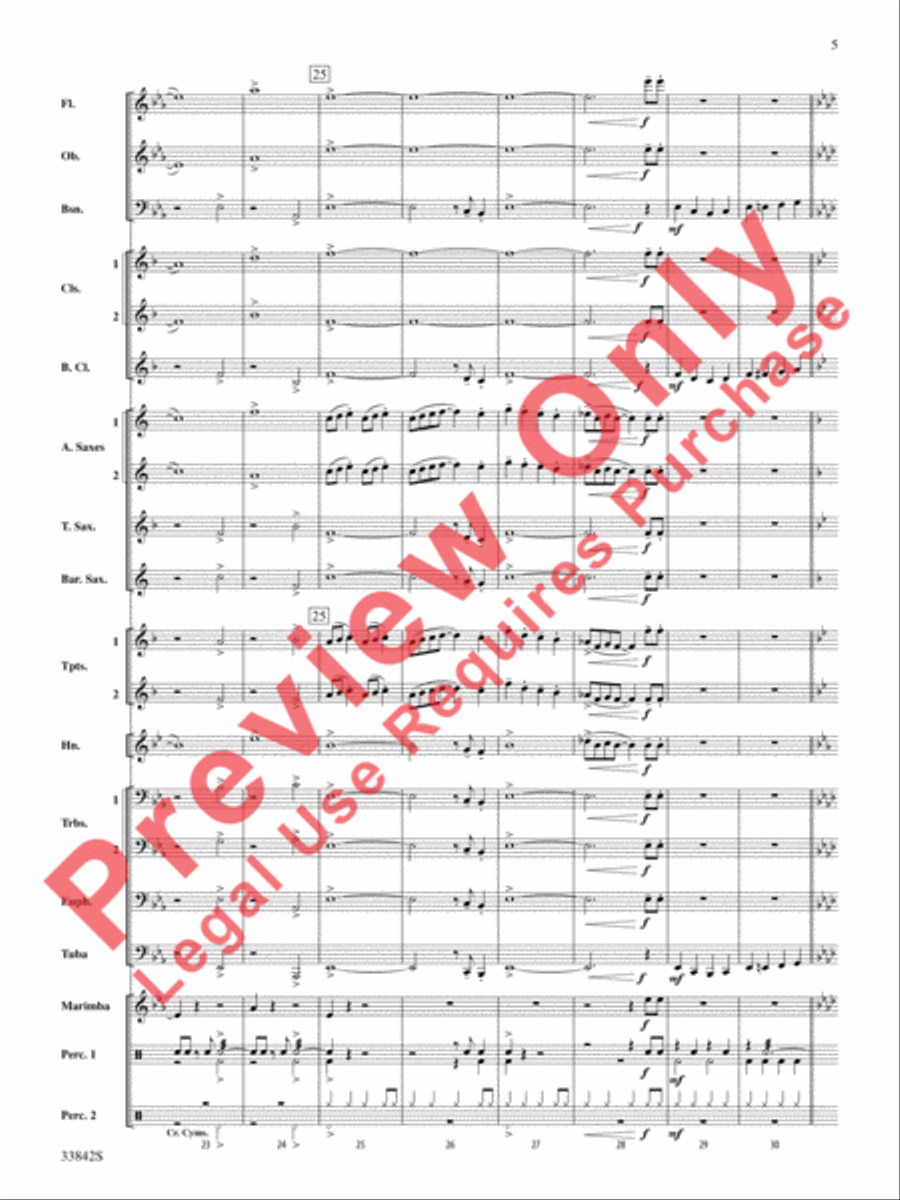The Good King Swings! Concert Band scores gallery preview page 6
