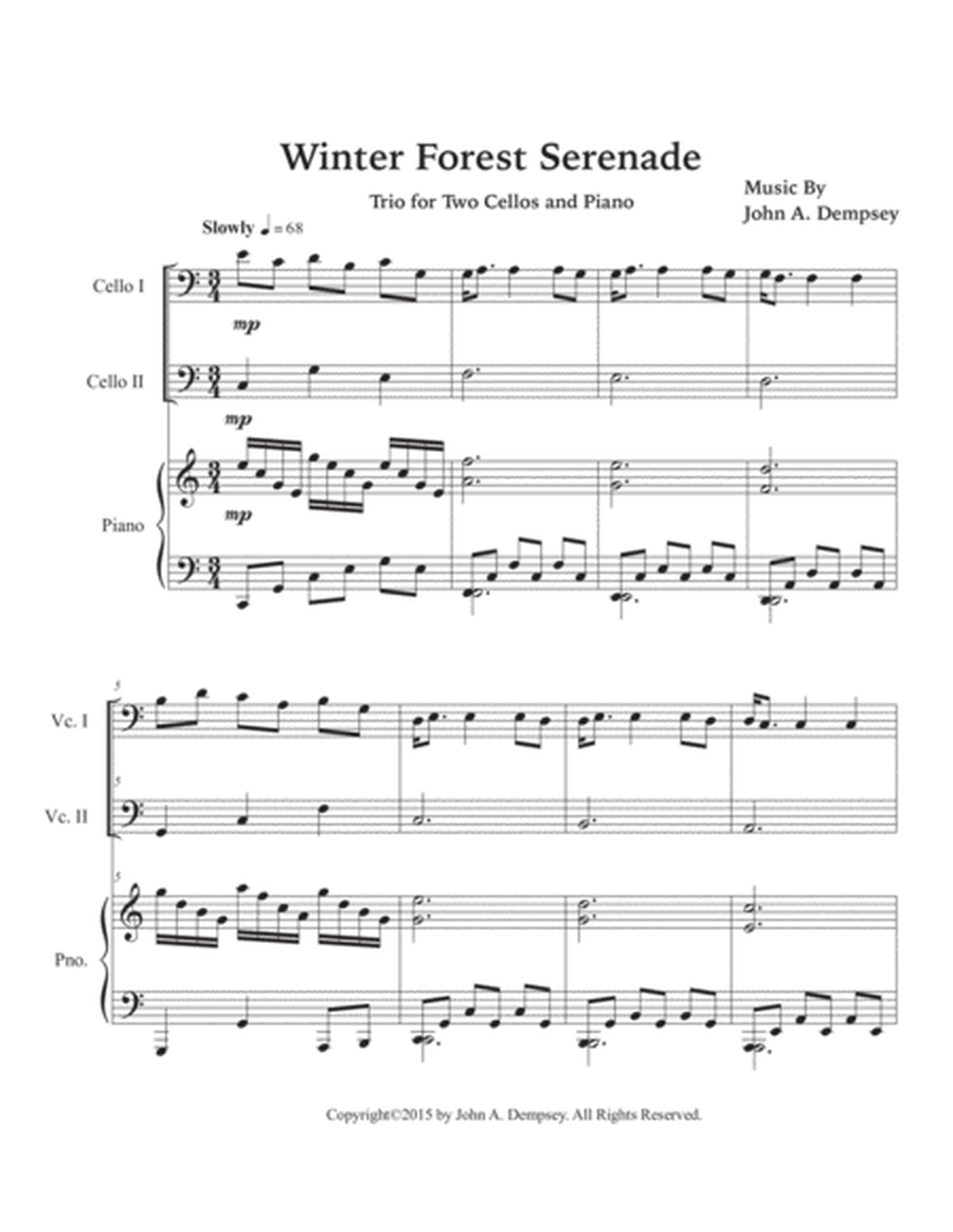 Winter Forest Serenade (Trio for Two Cellos and Piano) image number null