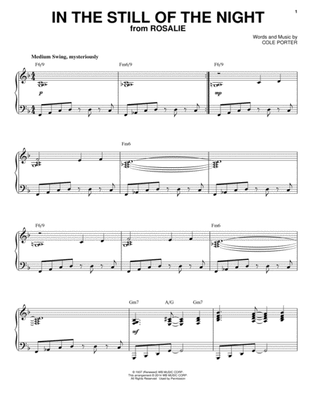 Book cover for In The Still Of The Night [Jazz version] (arr. Brent Edstrom)