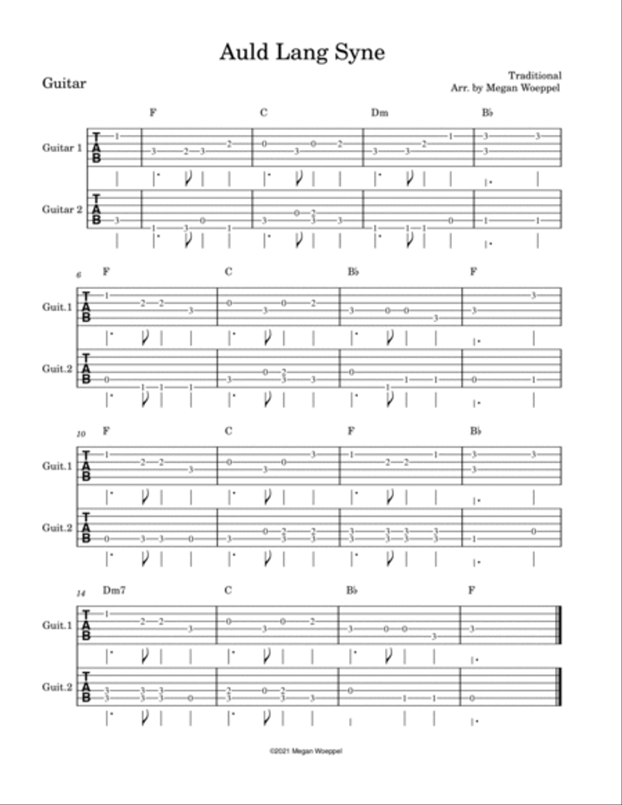 Easy Holiday Duets - Guitar Guitar scores gallery preview page 3
