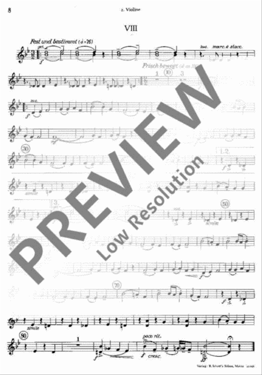 Tanzlieder-Kantate Tanzlieder-Kantate Violin scores gallery preview page 8