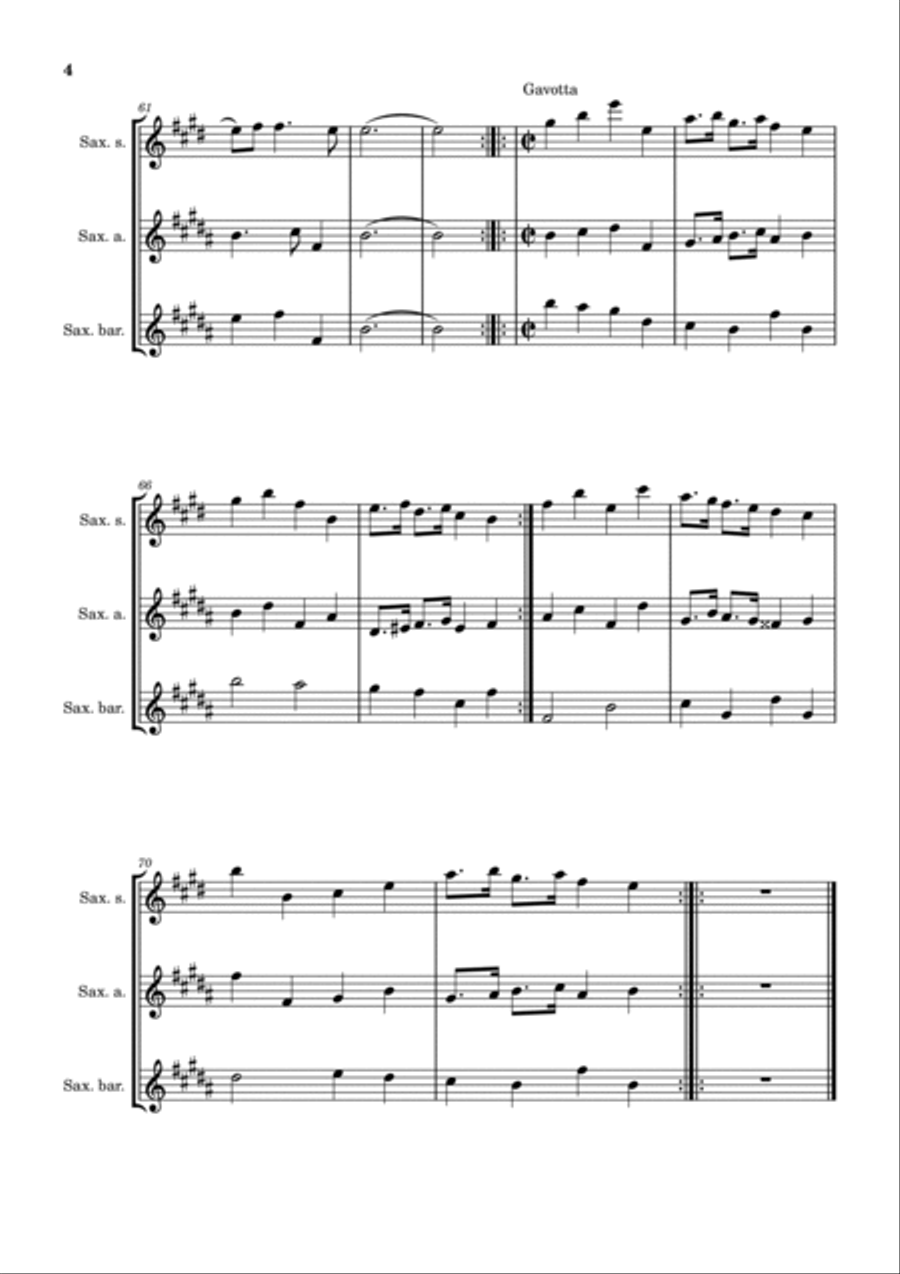 Sonata I Opus n.2 Woodwind Trio scores gallery preview page 4