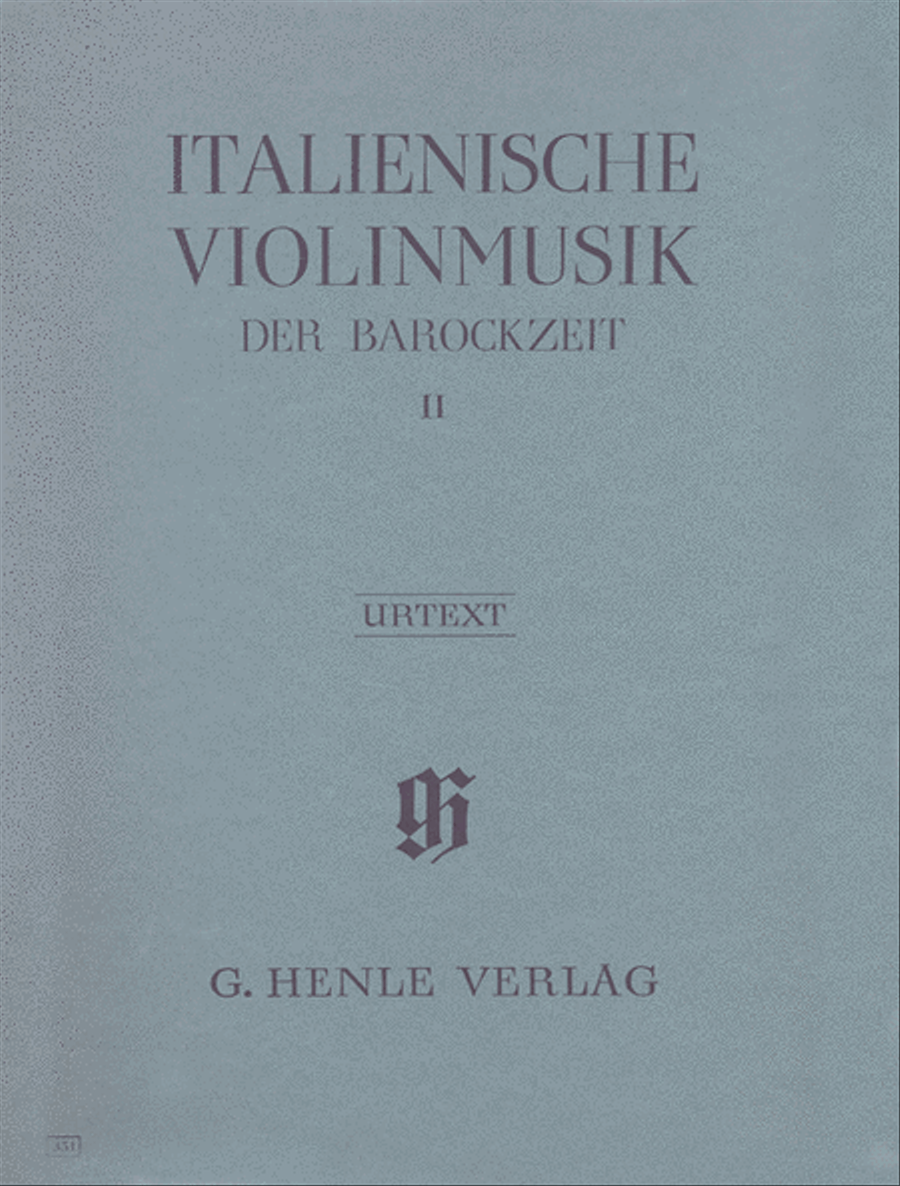 Italian Violin Music of the Baroque Era – Volume II Violin Solo scores gallery preview page 1