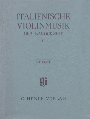 Book cover for Italian Violin Music of the Baroque Era – Volume II