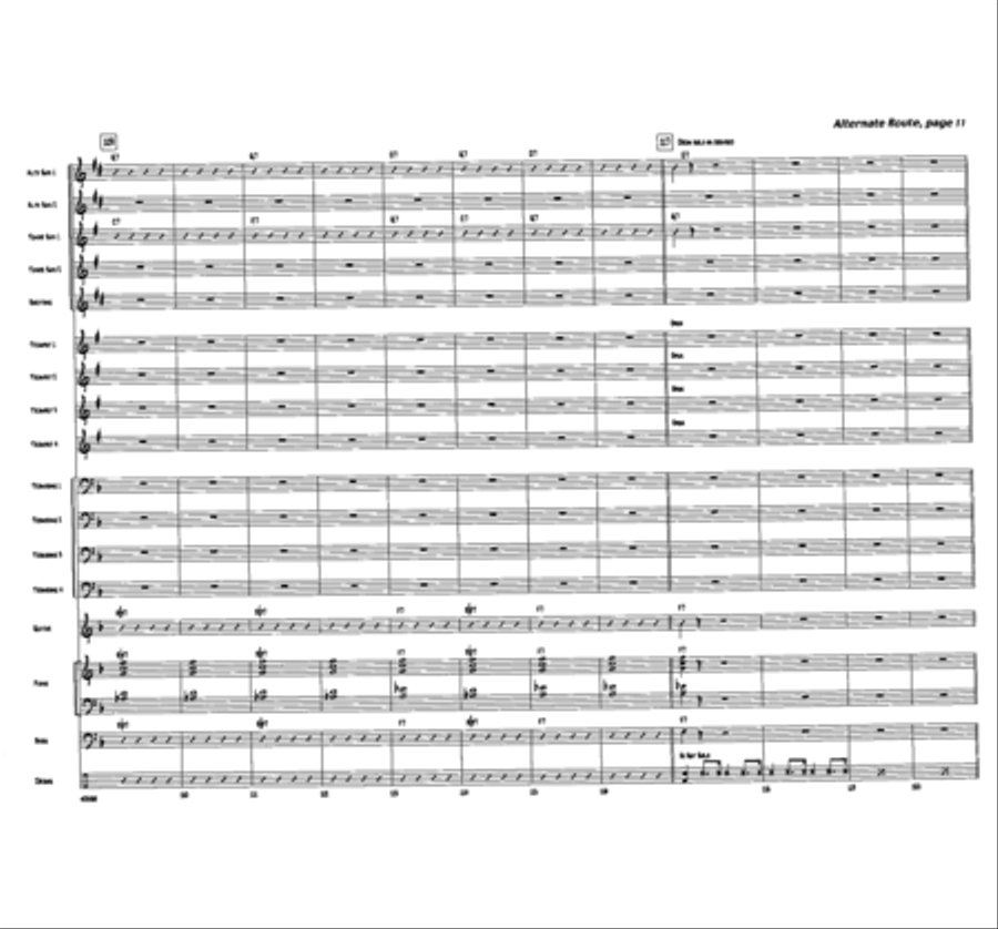 Alternate Route Jazz Ensemble scores gallery preview page 11