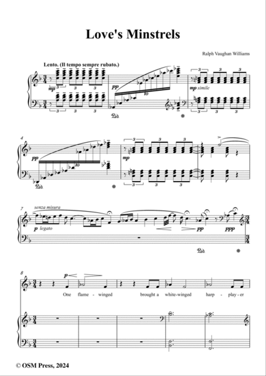 Vaughan Williams-Love's Minstrels,in F Major Voice scores gallery preview page 2