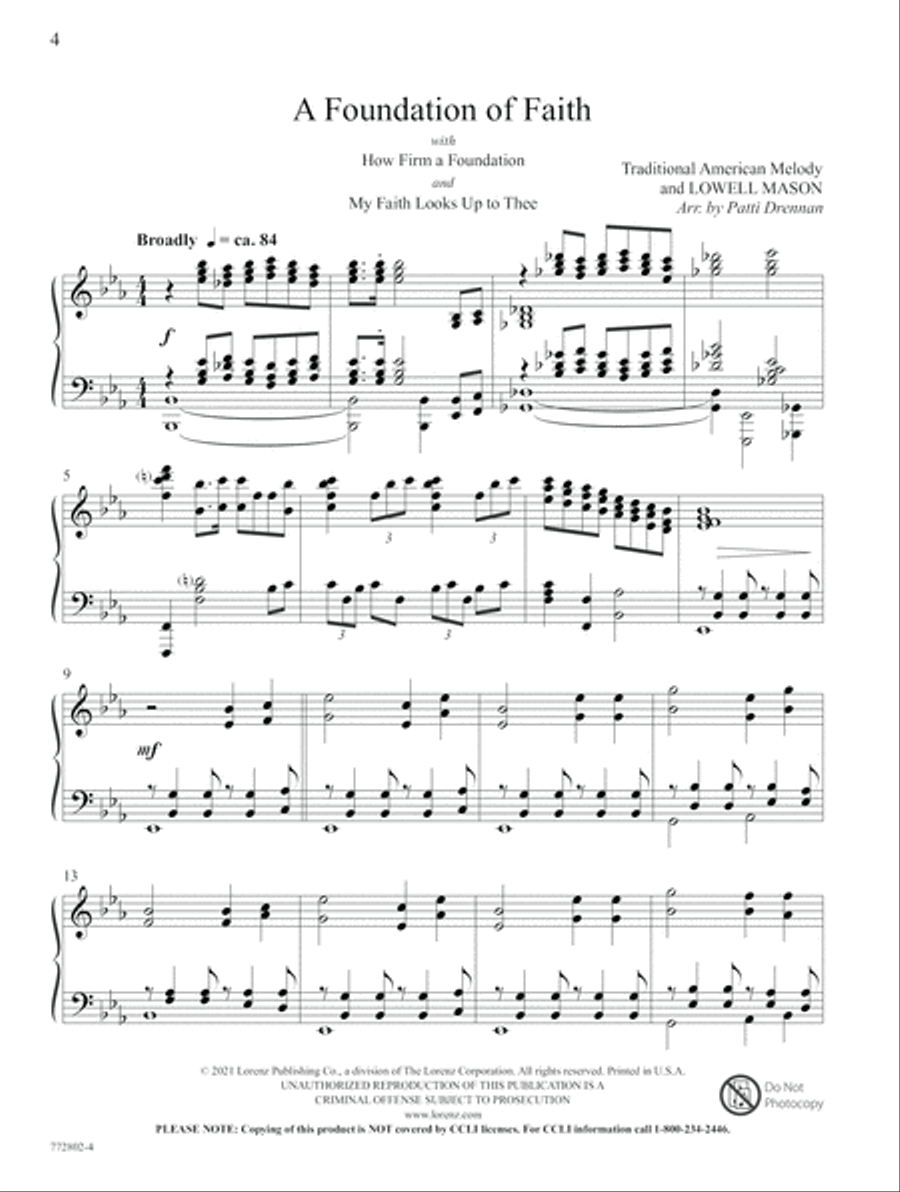The Faithfulness of God Piano Solo scores gallery preview page 2