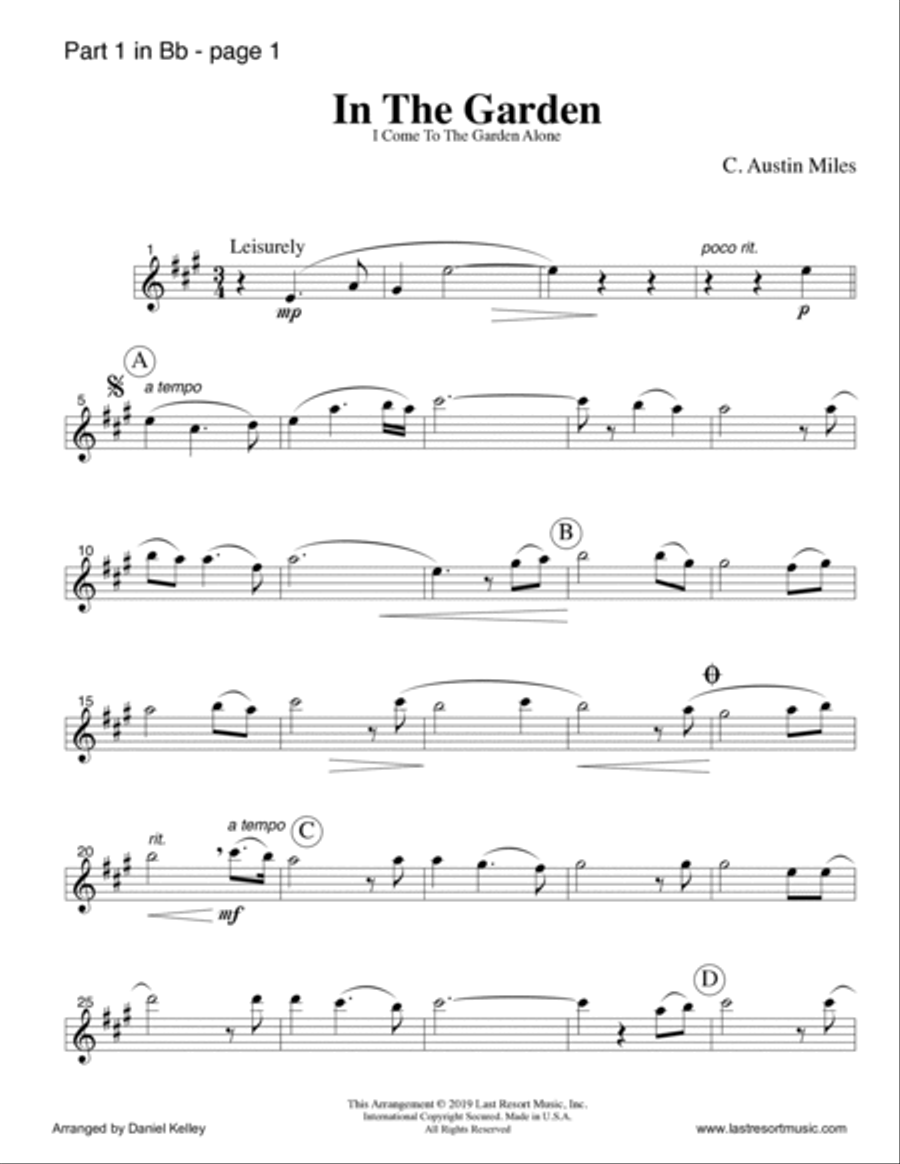 In the Garden for String Trio (or Wind Trio or Mixed Trio or Piano Trio) Music for Three Large Ensemble scores gallery preview page 5