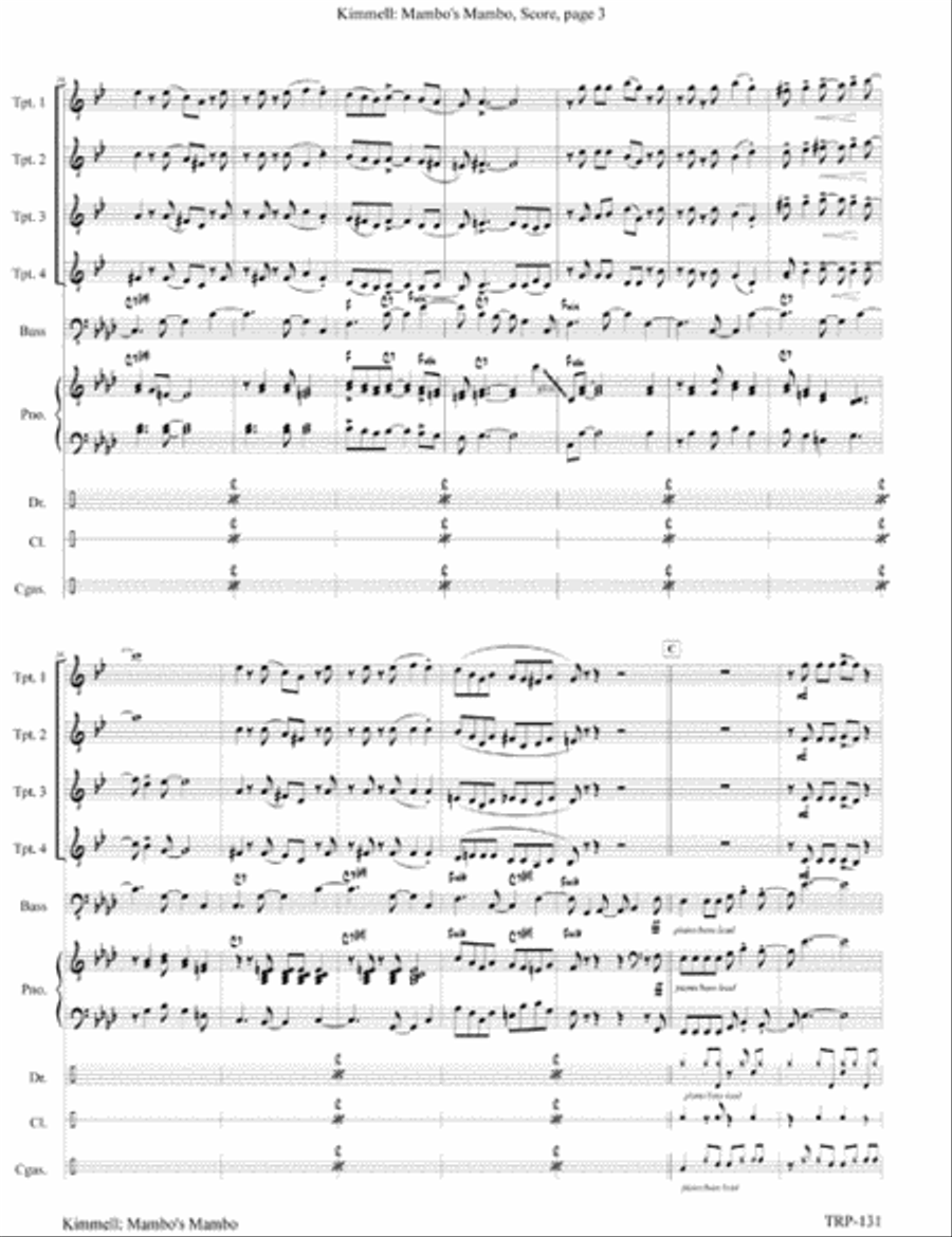 Mambo's Mambo Mambo's Mambo Small Ensemble scores gallery preview page 4