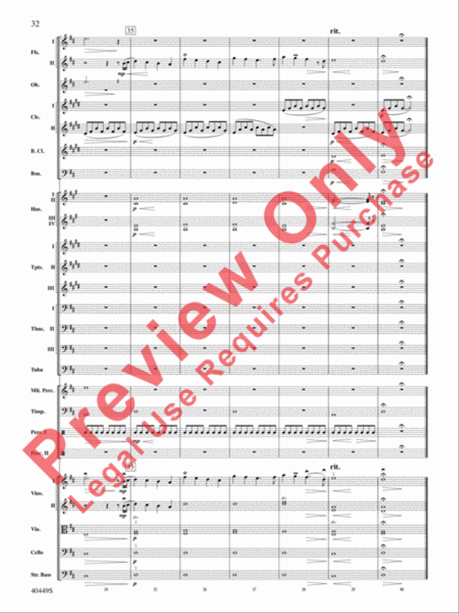 The Hobbit: An Unexpected Journey, Suite from Full Orchestra scores gallery preview page 65