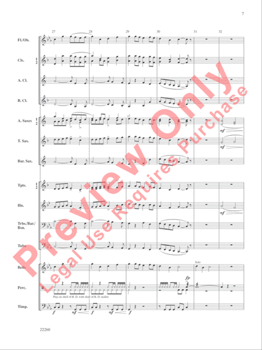 Bold Journey Concert Band scores gallery preview page 8