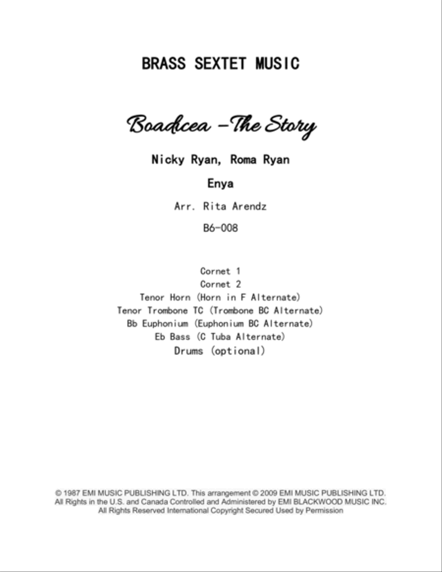 Story Of Boadicea Brass Ensemble scores gallery preview page 2