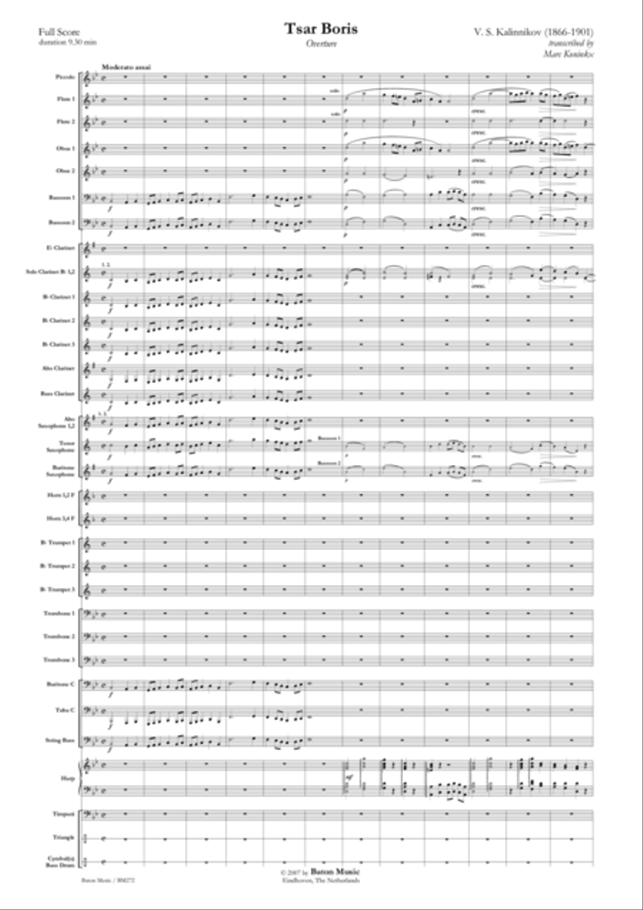 Tsar Boris Concert Band scores gallery preview page 2