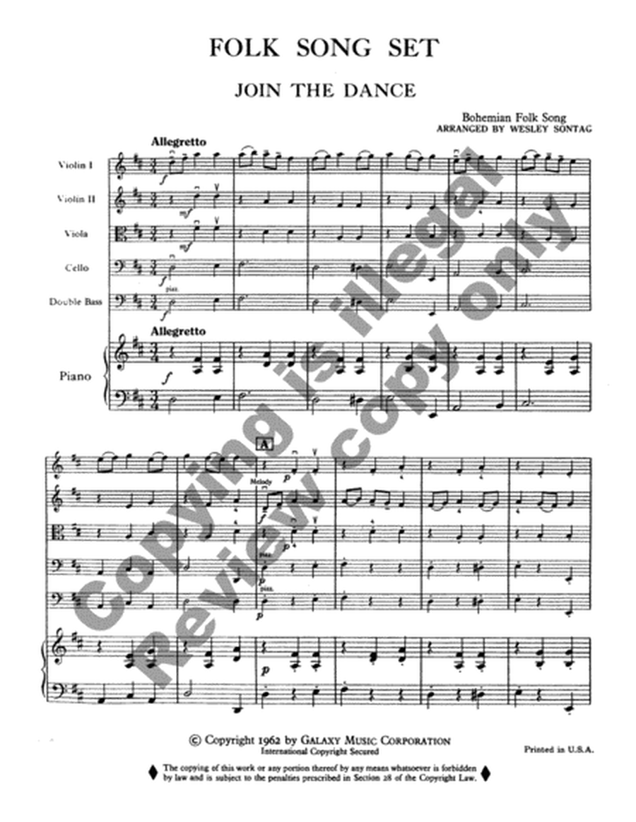 Folk Song Set (Full Score)