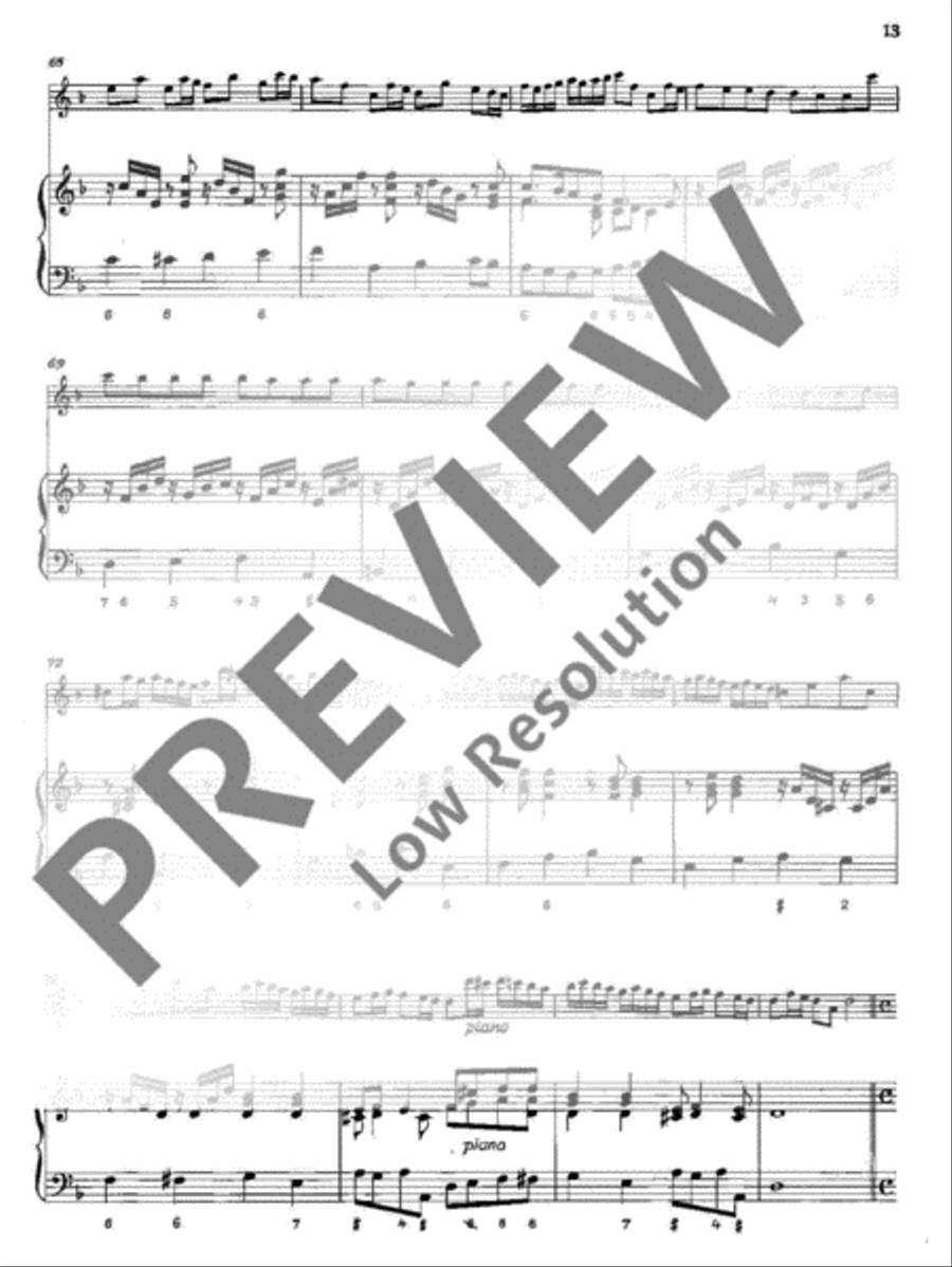 3 Sonatas Flute scores gallery preview page 14