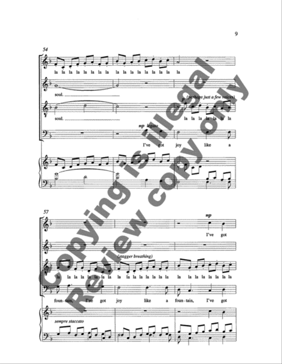 Peace Like a River 4-Part scores gallery preview page 7