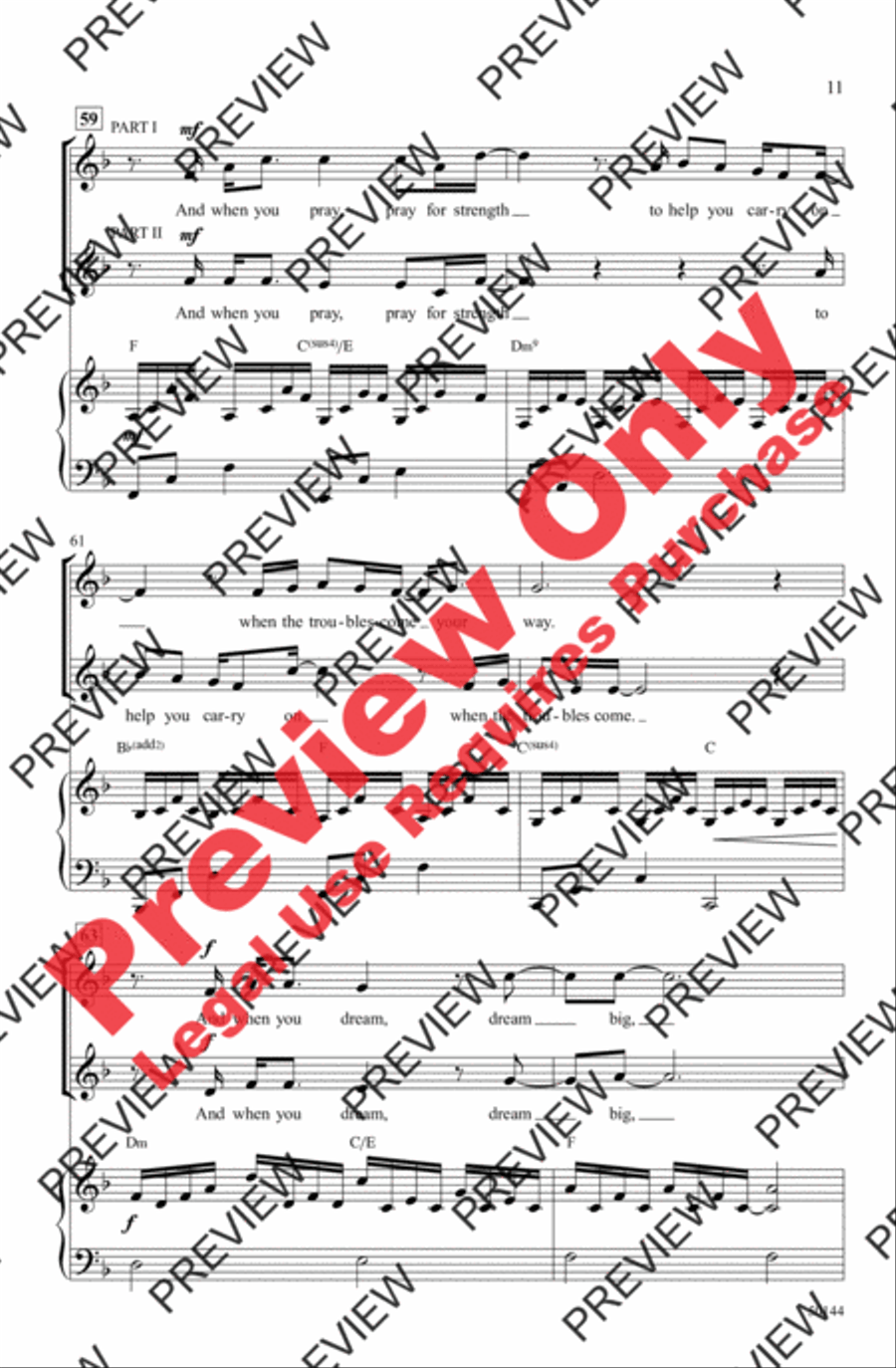 Dream Big 2-Part scores gallery preview page 11