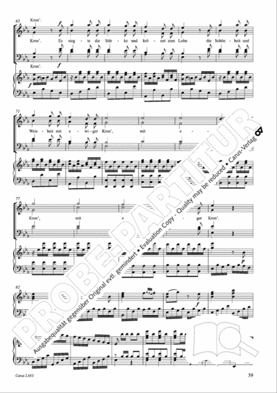 Choral collection Great Opera Choruses - Mozart * Haydn (choir & piano) Choir scores gallery preview page 50