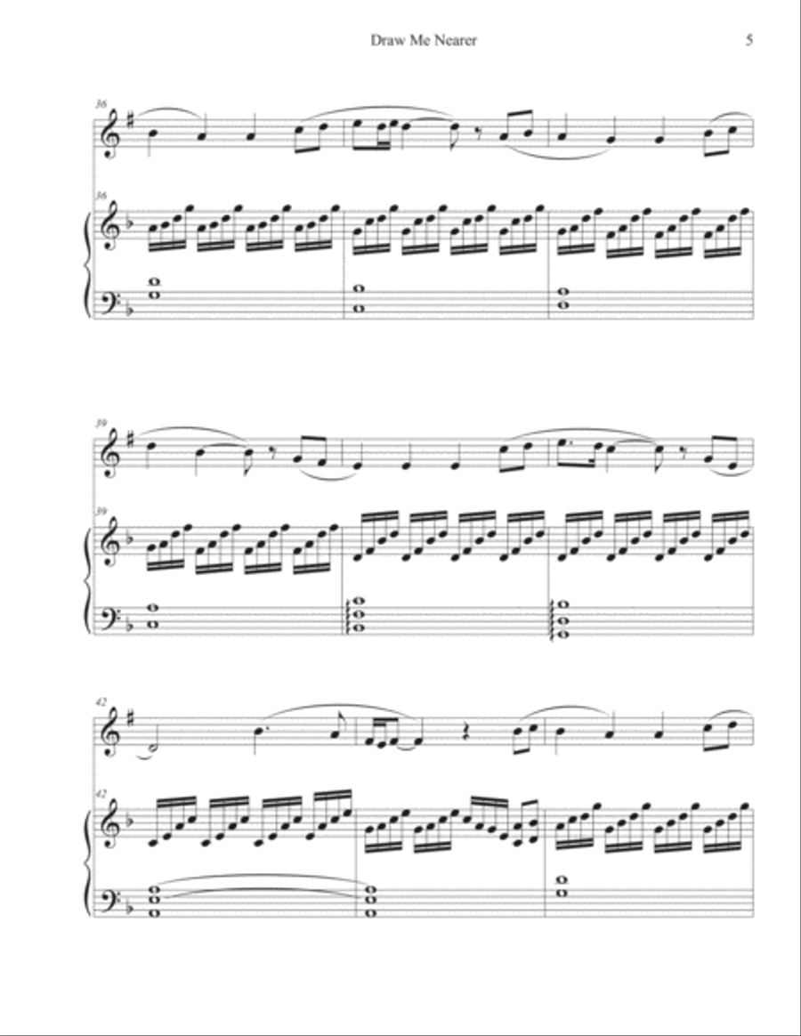 I Am Thine, O Lord Clarinet Solo scores gallery preview page 5