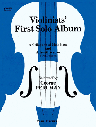 Book cover for Violinists' First Solo Album